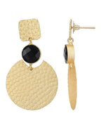 Joban Fashion Women Round Shape Matte Gold Earrings | Grab2Buy