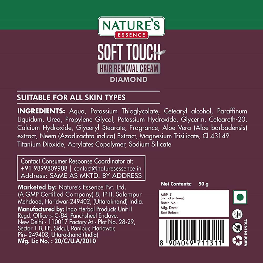 Nature's Essence Soft Touch Diamond Hair Removal Cream | Grab2Buy