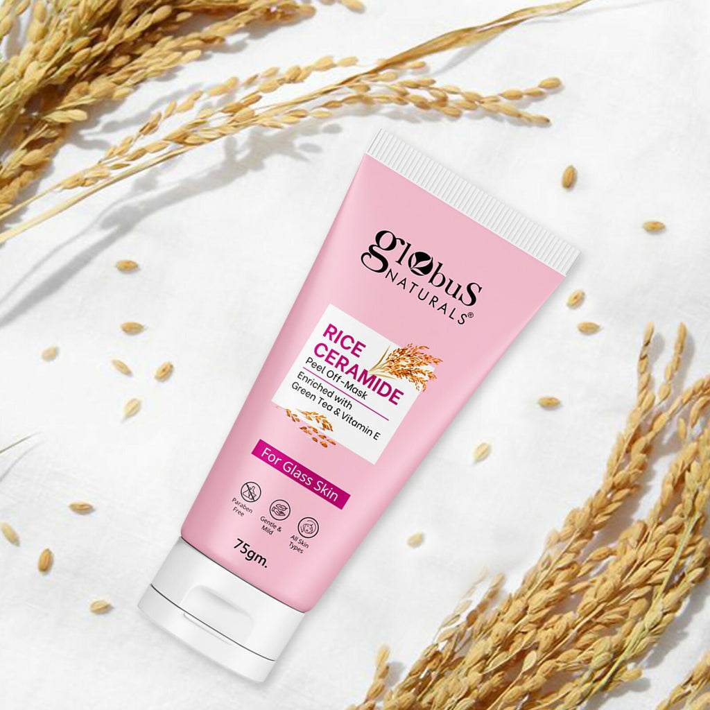 Globus Naturals Rice Ceramide Peel Off Mask, For Korean Glass Skin | Grab2Buy