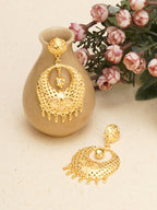 Golden Earrings (Gold) - Ruby Raang | Grab2Buy