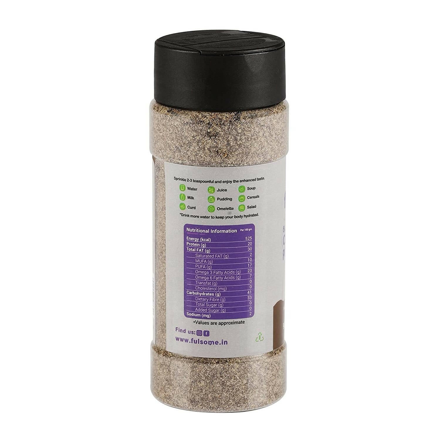 Fulsome Black Chia Seeds Powder (Roasted) | Grab2Buy