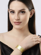 NVR Women Gold-Polished Western Cuff Bracelet | Grab2Buy