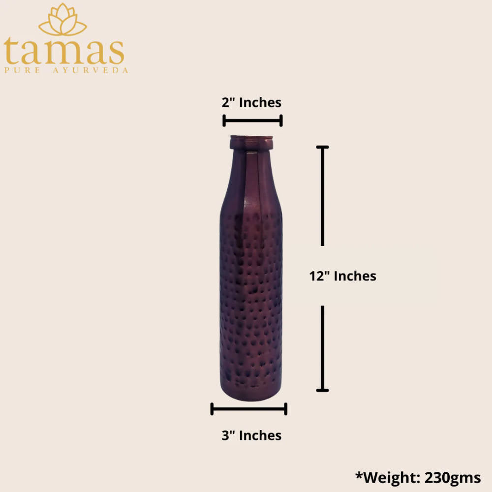 Tamas Hammered Antique BMC Copper Water Bottle | Grab2Buy
