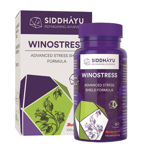 Siddhayu Ayurveda Winostress Advanced Stress Shield Formula Capsules | Grab2Buy