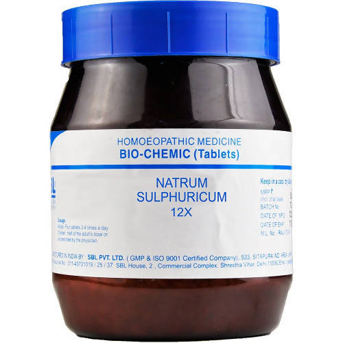 SBL Homeopathy Natrum Sulphuricum Biochemic Tablets | Grab2Buy