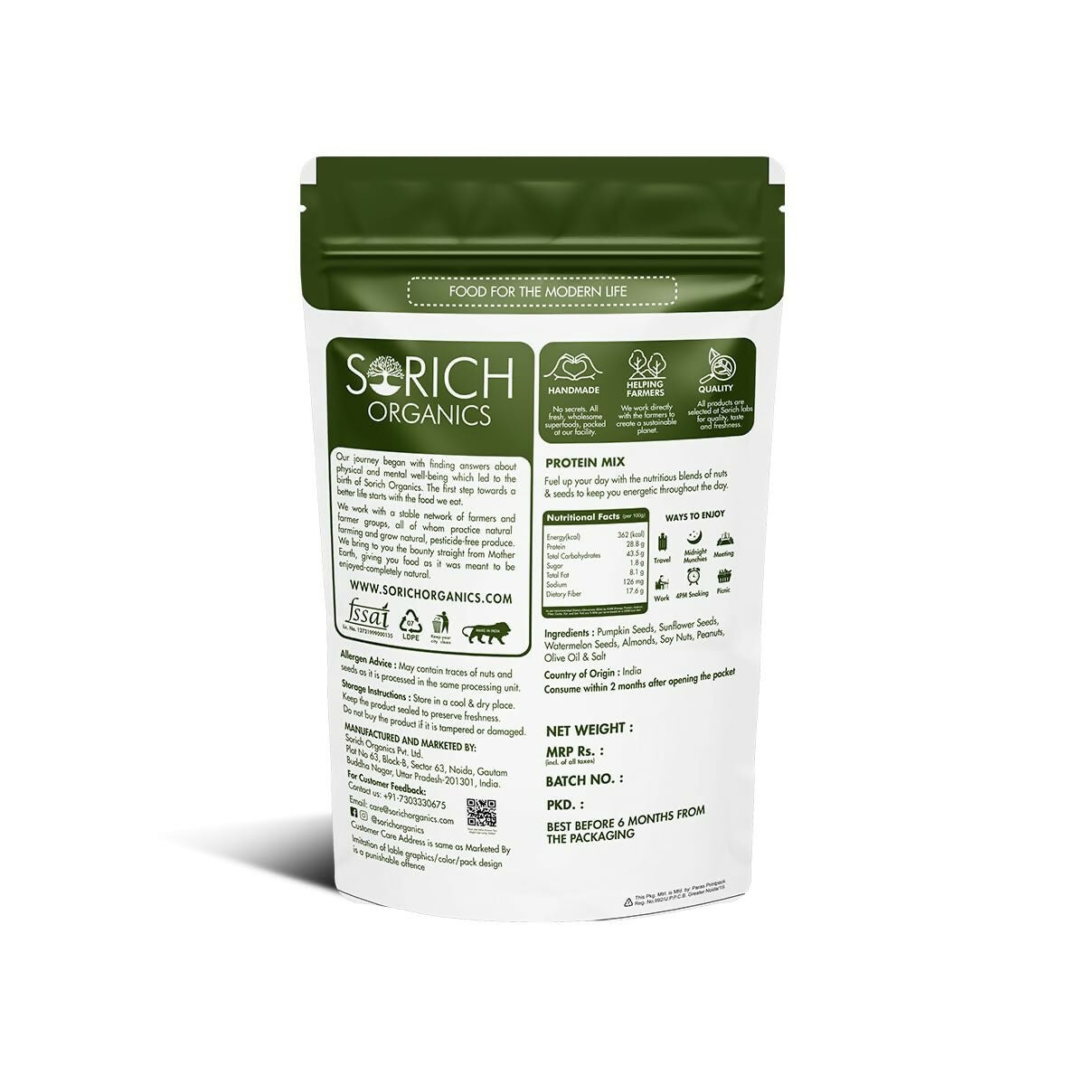 Sorich Organics Protein Mix Seeds and Nuts | Grab2Buy