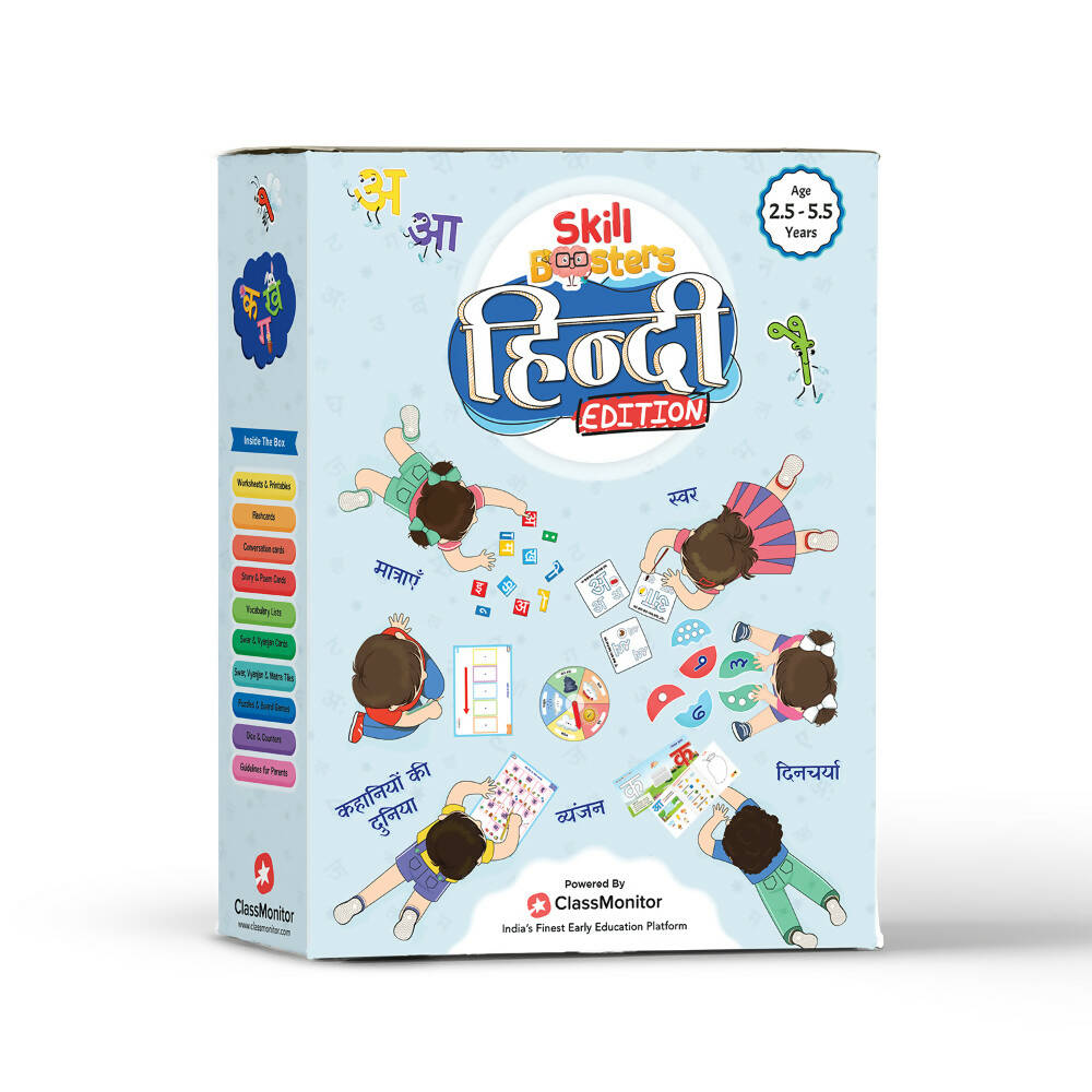 ClassMonitor Hindi Language Learning Kit with Free Mobile App for kids of Age 2.5-5.5 Years | Grab2Buy