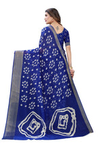 Vamika Beautiful Blue Linen Jari Border Saree (RADHIKA BLUE) | Grab2Buy