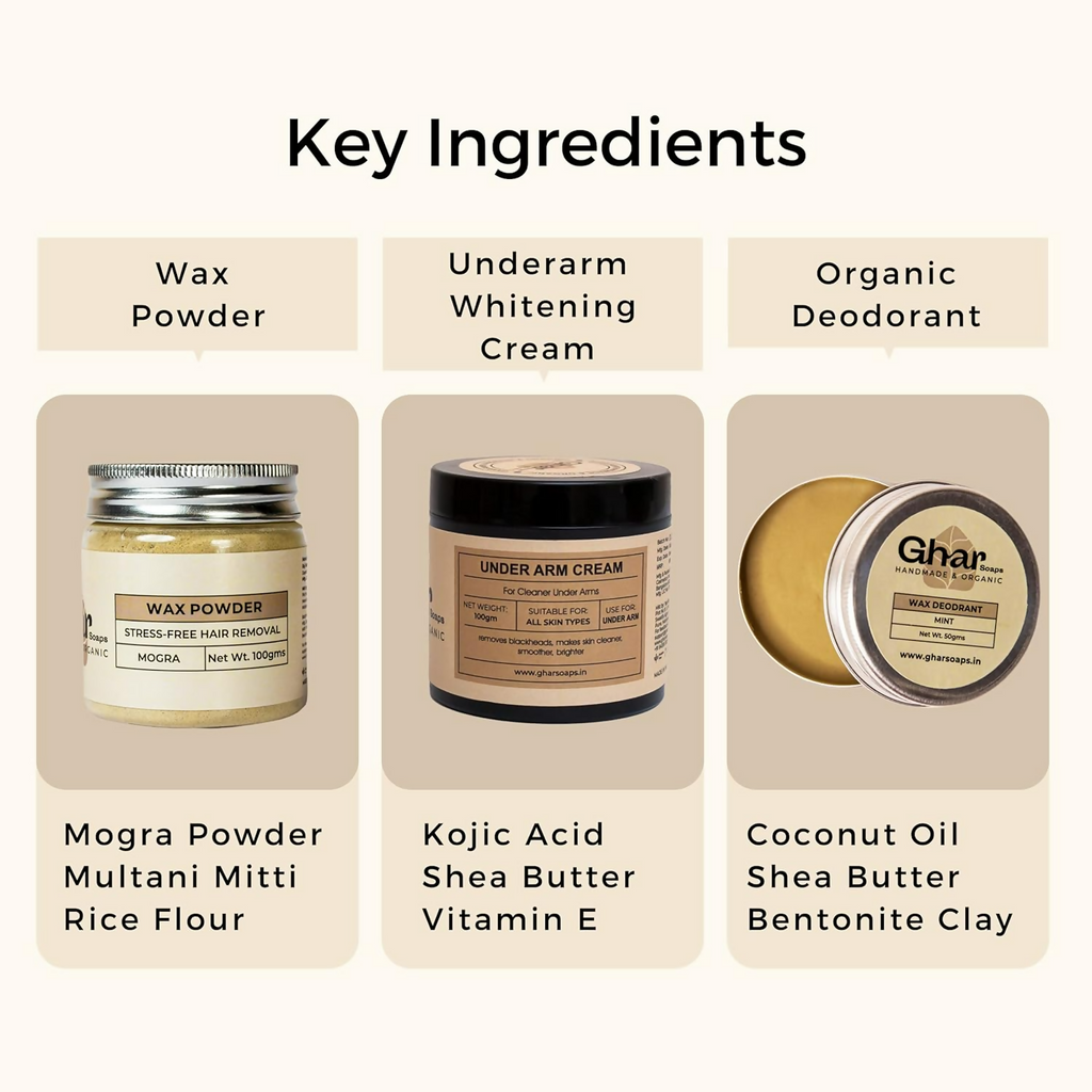 Ghar Soaps Underarm Lightening Cream Kit | Grab2Buy