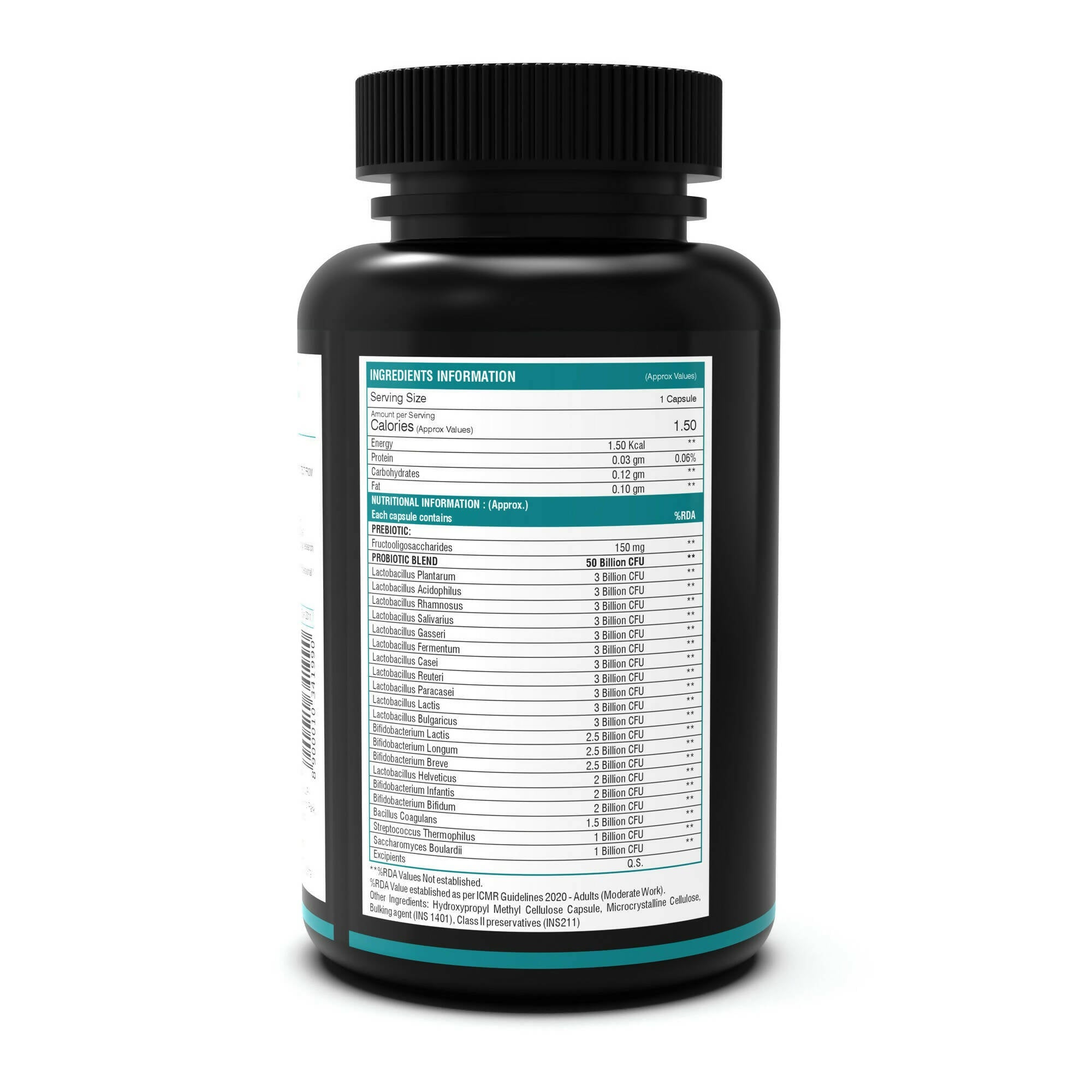 NutritJet Probiotic Supplement 50 Billion CFU Veg Capsules | Grab2Buy