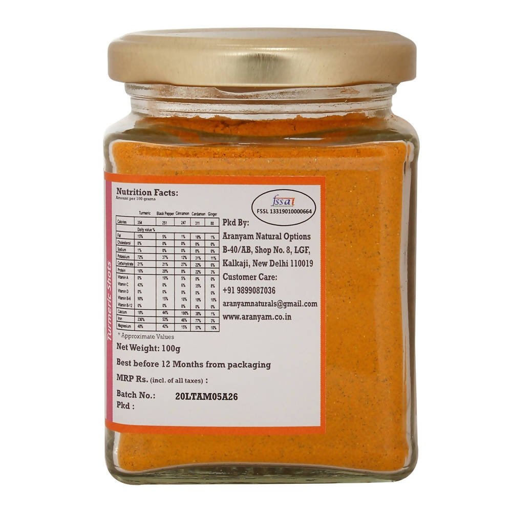 Aranyam Lakadong Turmeric Black Pepper, Cinnamon, Cardamon & Ginger | Grab2Buy