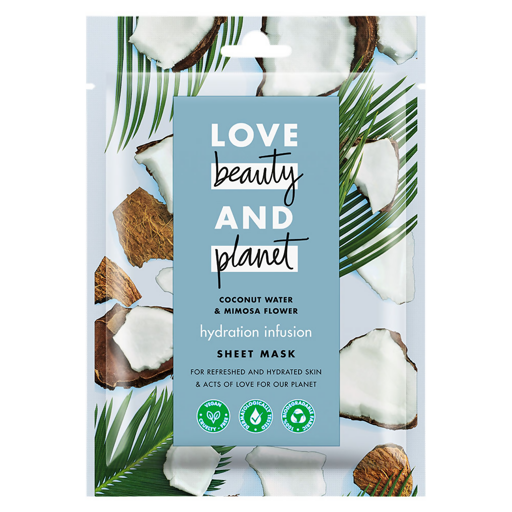 Love Beauty And Planet Coconut Water & Mimosa Flower Sheet Mask | Grab2Buy
