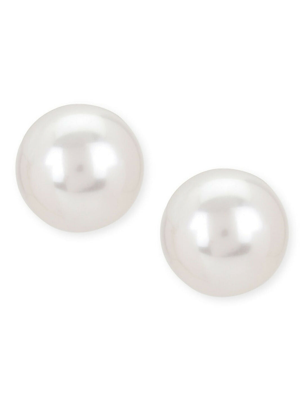Pearl White Shine Studs- Ruby Raang | Grab2Buy