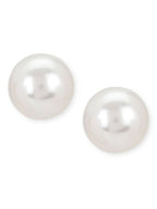 Pearl White Shine Studs- Ruby Raang | Grab2Buy
