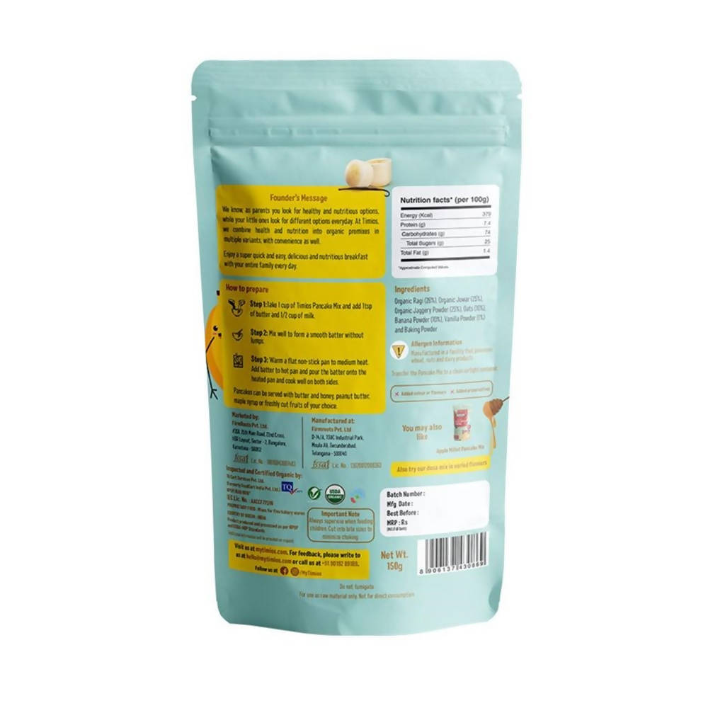 Timios Banana Millet Pancake with Vanilla | Grab2Buy