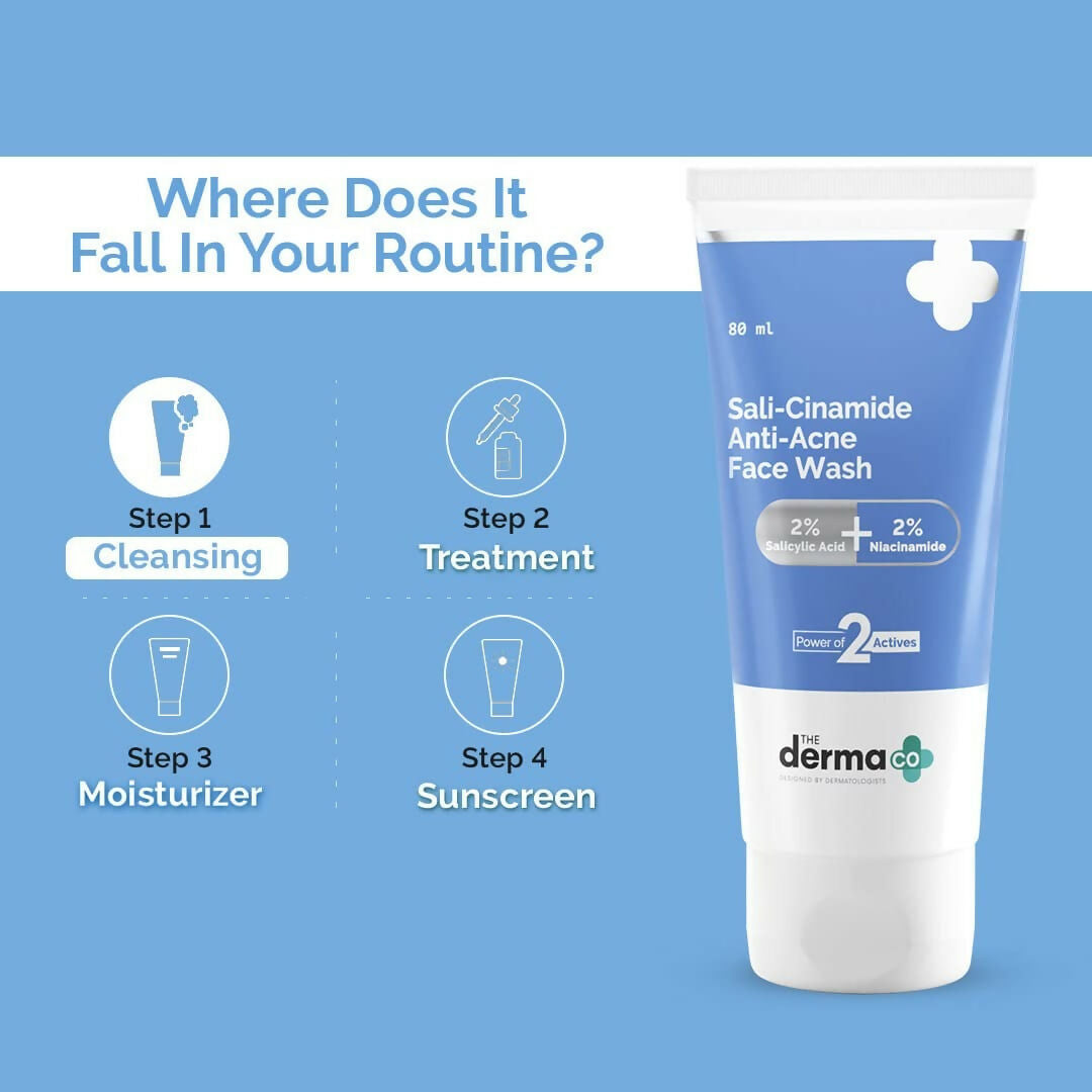 The Derma Co Sali-Cinamide Anti-Acne Face Wash | Grab2Buy