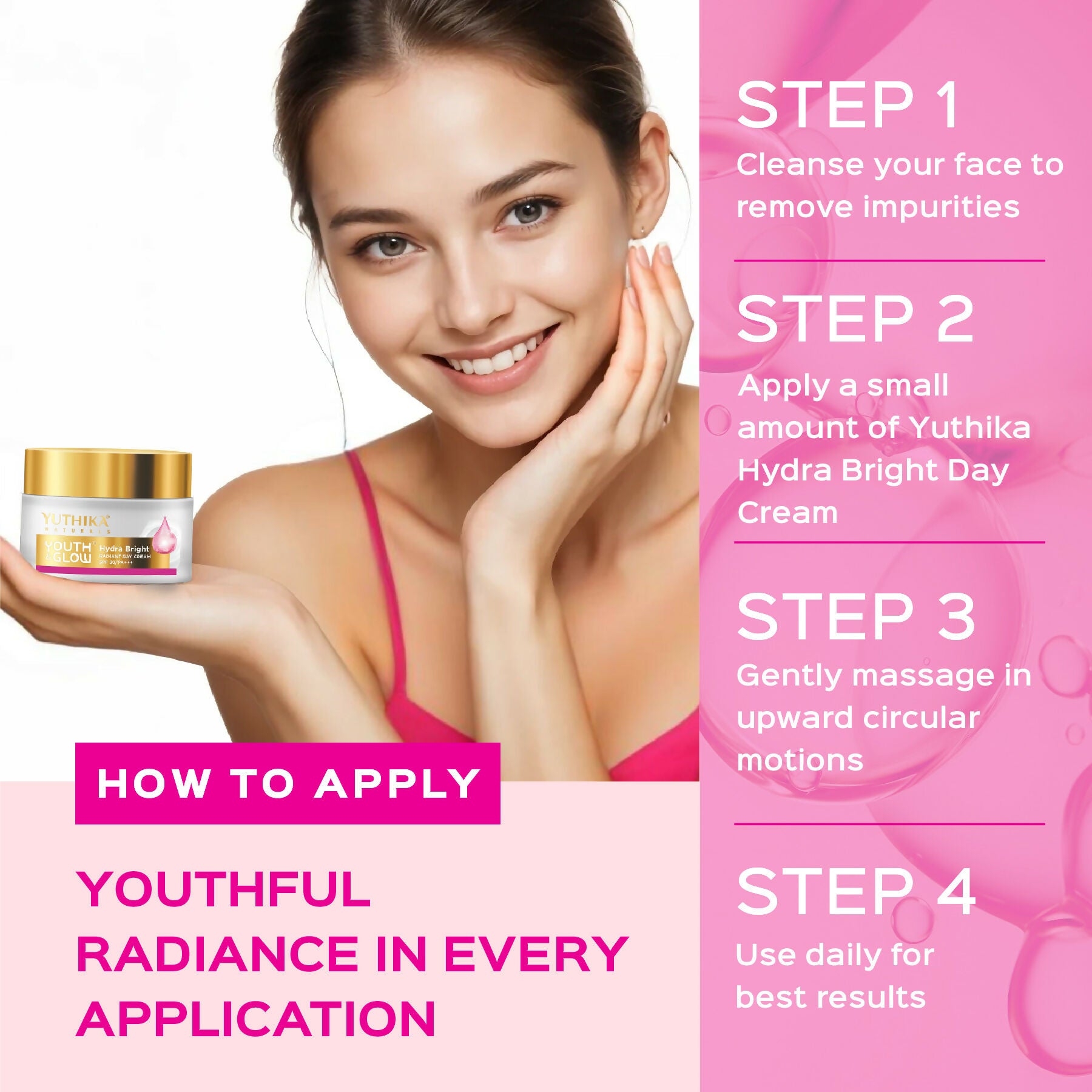 Yuthika Youth & Glow Day Cream For Women Spf30/Pa+++ | Grab2Buy