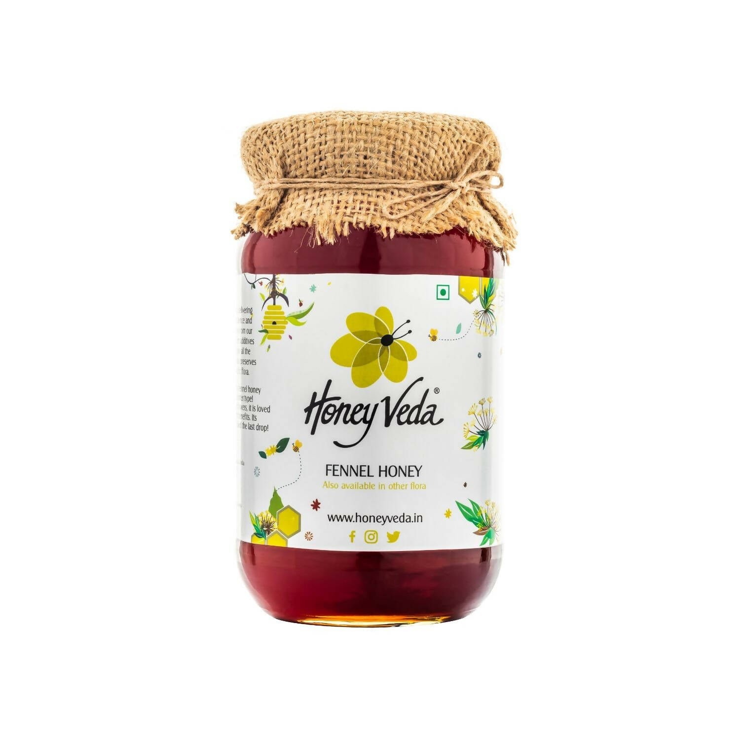 HoneyVeda Premium Raw Fennel Honey | Grab2Buy