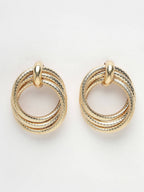 NVR Women's Gold-Polished Hoop Earrings | Grab2Buy