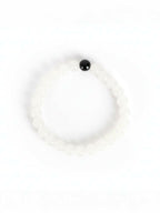 NVR Set of 2 Black & White crystal beaded Bracelet for Men & Women