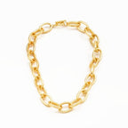 Bling Accessories Matt Gold Metal Chain Necklace | Grab2Buy