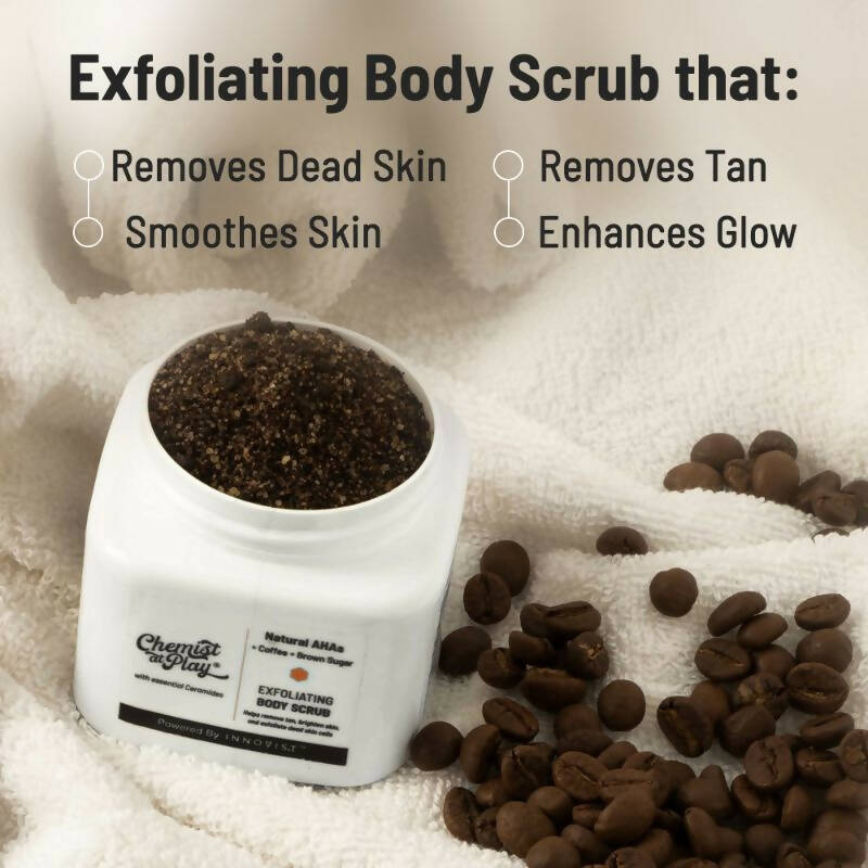 Chemist At Play Exfoliating Body Scrub For Removing Tan & Dead Skin Cells, Men & Women | Grab2Buy