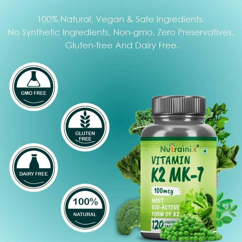 Nutrainix Vitamin K2 MK-7 55mcg Tablets | Grab2Buy