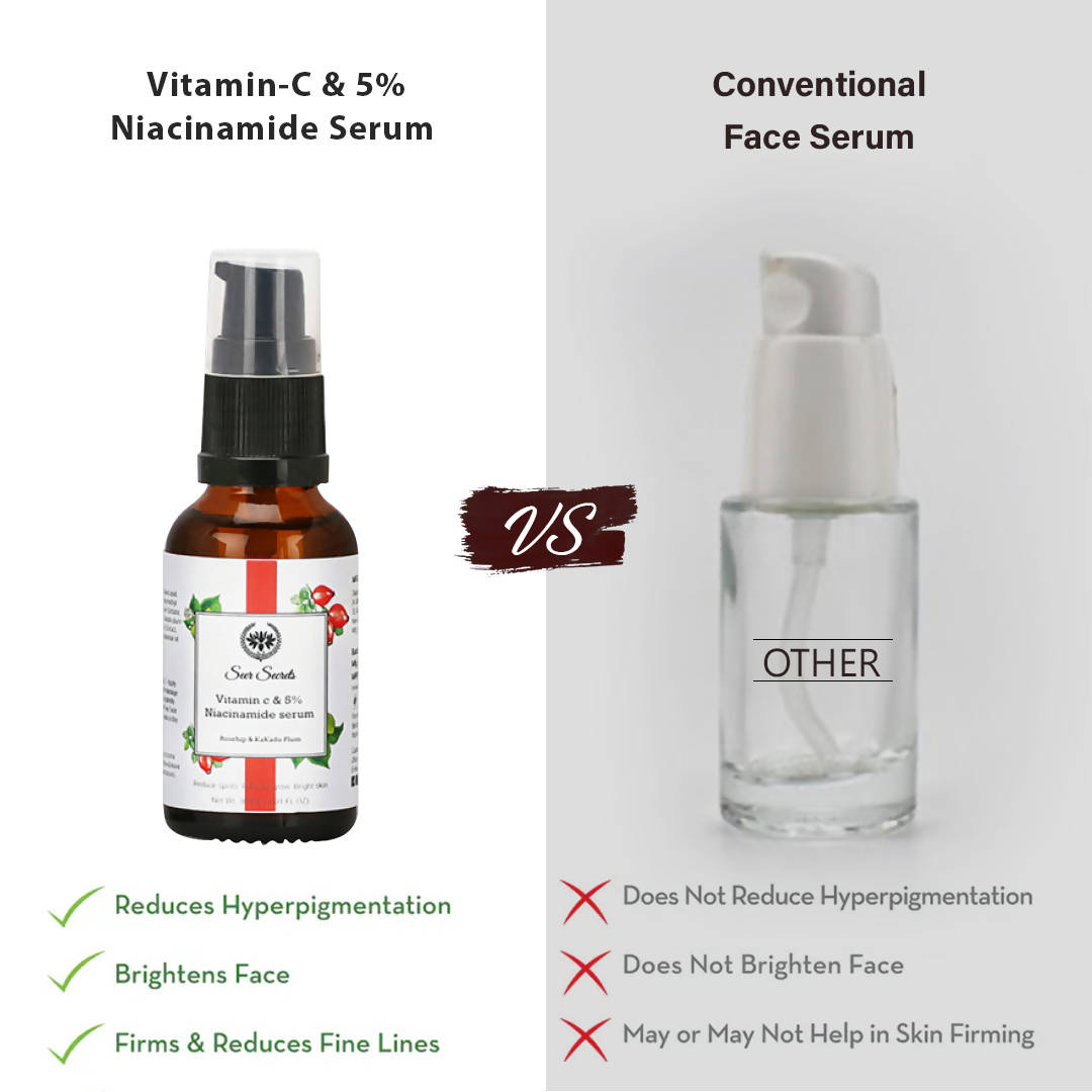 Seer Secrets Vitamin C & 5% Niacinamide Serum | Grab2Buy
