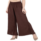 Lagi Women's Brown Solid Palazzo (PLZ04J) | Grab2Buy