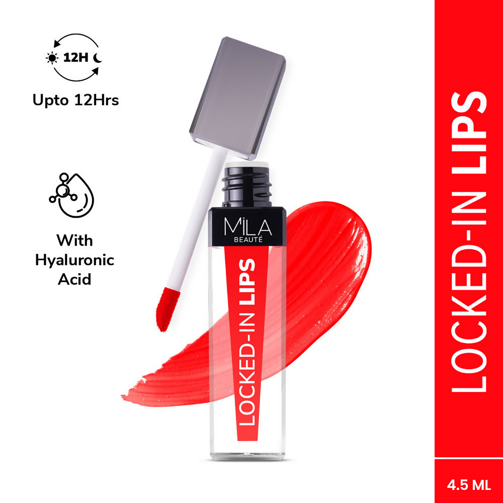 Mila Beaute 12 Hr Non-Transfer Locked-In Liquid Lipstick - Cherry Sundae
