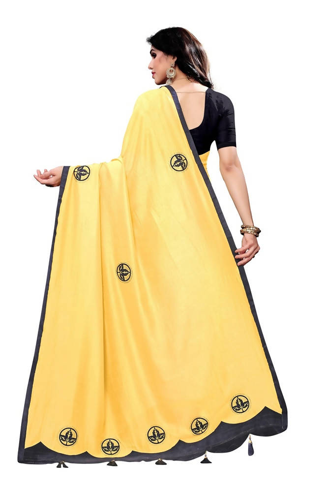 Vamika Designer Yellow Dola Silk Saree | Grab2Buy