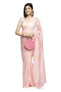 Mominos Fashion Baby Pink Color Bhagalpuri Saree | Grab2Buy