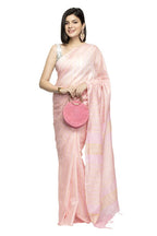 Mominos Fashion Baby Pink Color Bhagalpuri Saree | Grab2Buy