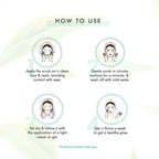 mCaffeine Green Tea Face Scrub with Vitamin C & Hyaluronic Acid | Grab2Buy
