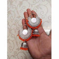 MS Fashion India Muskan Fancy Oxdized Orange Beaded Jhumka Earrings | Grab2Buy
