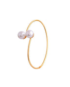 VOJ One Gram Gold-Polished Pearl Studded Bracelet | Grab2Buy