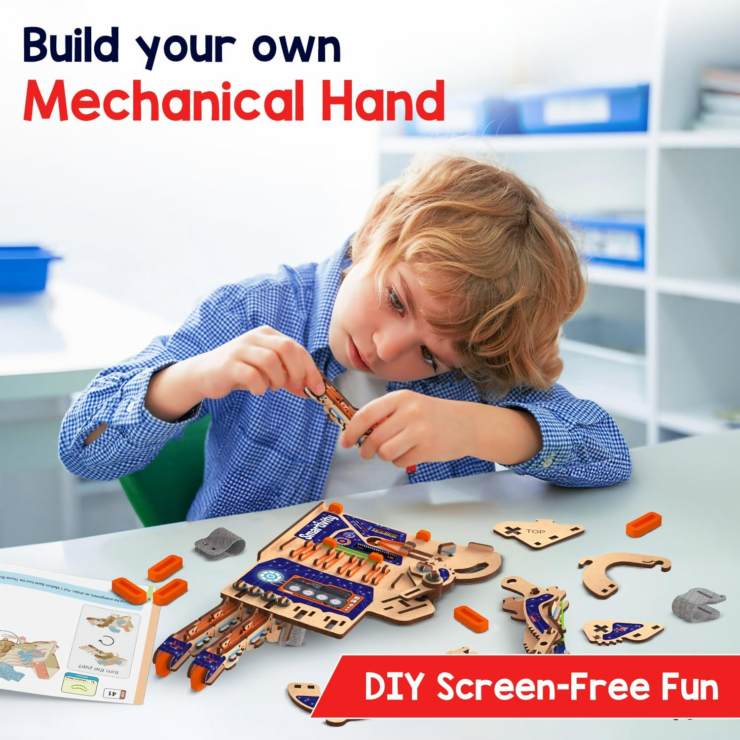 Smartivity Robotic Mechanical Hand Toy for Kids 8-10-12-14 Years Old Parents Choice Award Winner