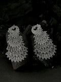 NVR Women Silver Toned Contemporary Drop Earrings | Grab2Buy