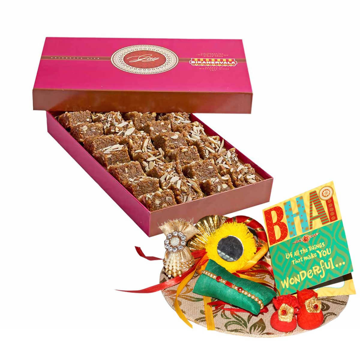Bikanervala Kaju Dhoda Plain Rakhi Gift | Grab2Buy