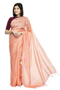 Mominos Fashion Peach Color Bhagalpuri Saree | Grab2Buy