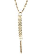 Gold-Polished Alloy Designer Hand Harness Bracelet - The Pari