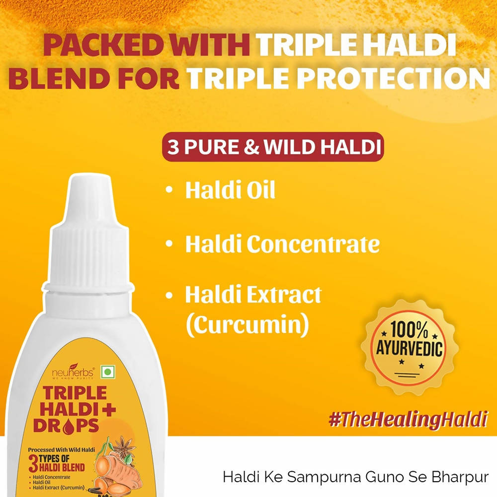 Neuherbs Triple Haldi Plus Drops | Grab2Buy